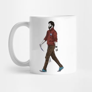 Rosary Boxer walking Mug